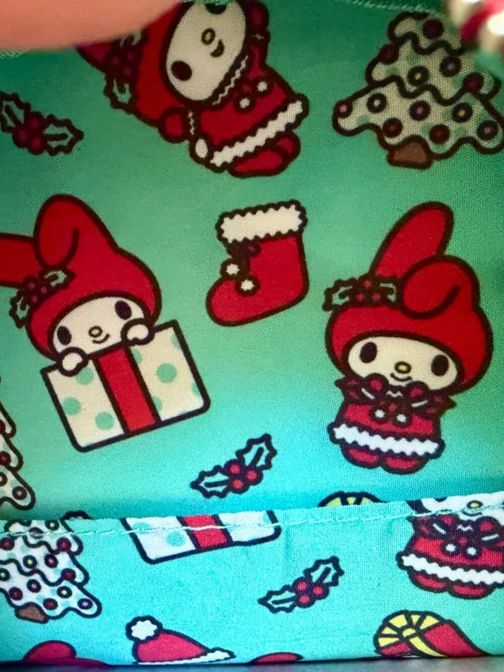 NWT Loungefly Sanrio My Melody Holiday Cosplay Mini Backpack Jingle Bell Red